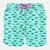 MC2 Saint Barth Man Light Fabric Swim Shorts With Swimmer Turtle Print 2 MC2 Saint Barth Man Light Fabric Swim Shorts With Swimmer Turtle Print -MC2 Saint Barth Store man swim turtle lightblu 1