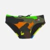 MC2 Saint Barth Boy Swim Briefs With Multicolor Camouflage Print -MC2 Saint Barth Store man swimshorts mimetic fluo