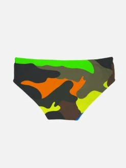 Alternative view of MC2 Saint Barth Boy Swim Briefs With Multicolor Camouflage Print