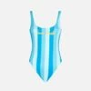 MC2 Saint Barth Woman Light Blue And Bluette Striped Print One Piece Swimsuit 2 MC2 Saint Barth Woman Light Blue And Bluette Striped Print One Piece Swimsuit -MC2 Saint Barth Store one piece swimsuit striped a16e825e 3c56 4a6e 9500 fc2144d00136