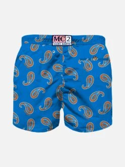 Alternative view of MC2 Saint Barth Bluette Paisley Print Boy Swim Shorts