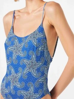 MC2 Saint Barth Paisley Star Print One Piece Swimsuit -MC2 Saint Barth Store paisley one piece swimsuit 2
