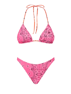 MC2 Saint Barth Woman Triangle Bikini With Bandanna Print
