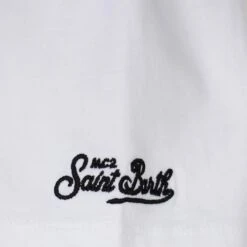Alternative view of MC2 Saint Barth Boy Cotton T-shirt With Green Bandanna Printed Pocket