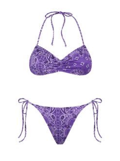 MC2 Saint Barth Woman Bandeau Bikini With Bandanna Print