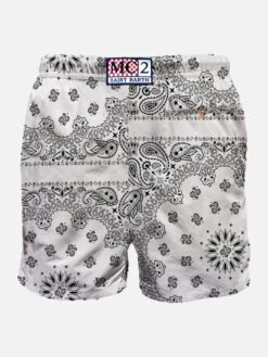 Alternative view of MC2 Saint Barth Man Swim Shorts With White Bandanna Print