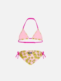 Alternative view of MC2 Saint Barth Girl Triangle Bikini With Smile Print