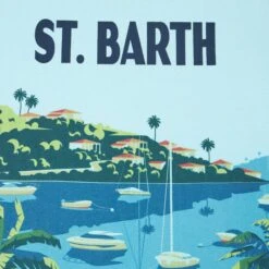 Alternative view of MC2 Saint Barth Boy Cotton T-shirt With St. Barth Postcard Print