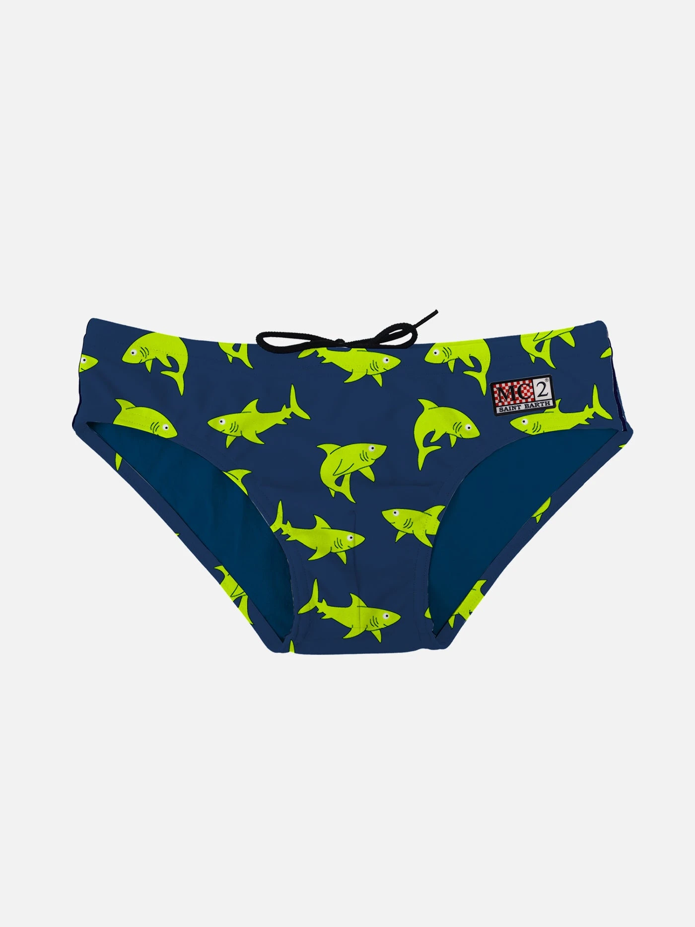 MC2 Saint Barth Boy Swim Briefs With Sharks All Over Print 3 MC2 Saint Barth Boy Swim Briefs With Sharks All Over Print