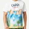 MC2 Saint Barth Man Cotton T-shirt With Capri Postcard Print 2 MC2 Saint Barth Man Cotton T-shirt With Capri Postcard Print -MC2 Saint Barth Store t shirt man postcard capri 1