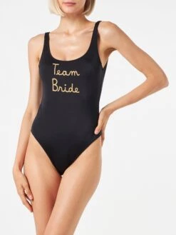 Alternative view of MC2 Saint Barth Woman One Piece Swimsuit With Team Bride Embroidery