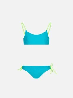 MC2 Saint Barth Girl Terry Bralette Bikini With Embossed Flowers