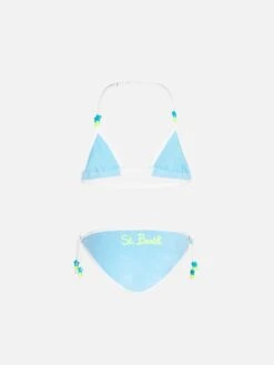 Alternative view of MC2 Saint Barth Girl Light Blue Terry Triangle Bikini
