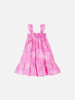 Alternative view of MC2 Saint Barth Girl Dress With Toile De Jouy Print