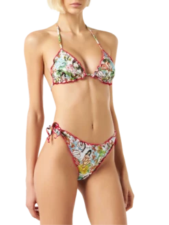 Alternative view of MC2 Saint Barth Woman Triangle And Cheeky Bikini With Tattoo Print