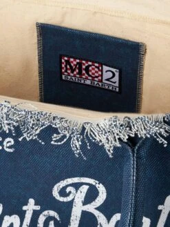MC2 Saint Barth Indigo Cotton Canvas Vanity Tote Bag -MC2 Saint Barth Store vanity canvas indigo bag 5 01917c75 f4d8 46ab b196 e93658ae0005