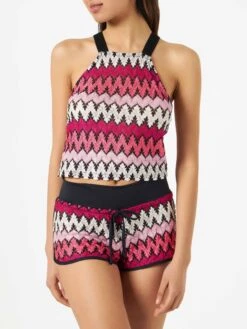 MC2 Saint Barth Woman Chevron Top