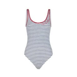 MC2 Saint Barth One Piece Swimsuit With Love St. Barth Embroidery