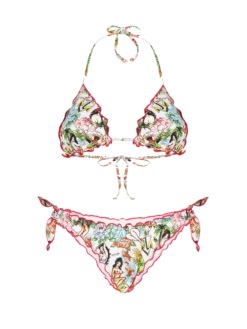 MC2 Saint Barth Woman Triangle And Cheeky Bikini With Tattoo Print